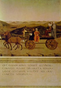 Piero della Francesca: Trionfo di Battista Sforza, cm. 47 x 33.